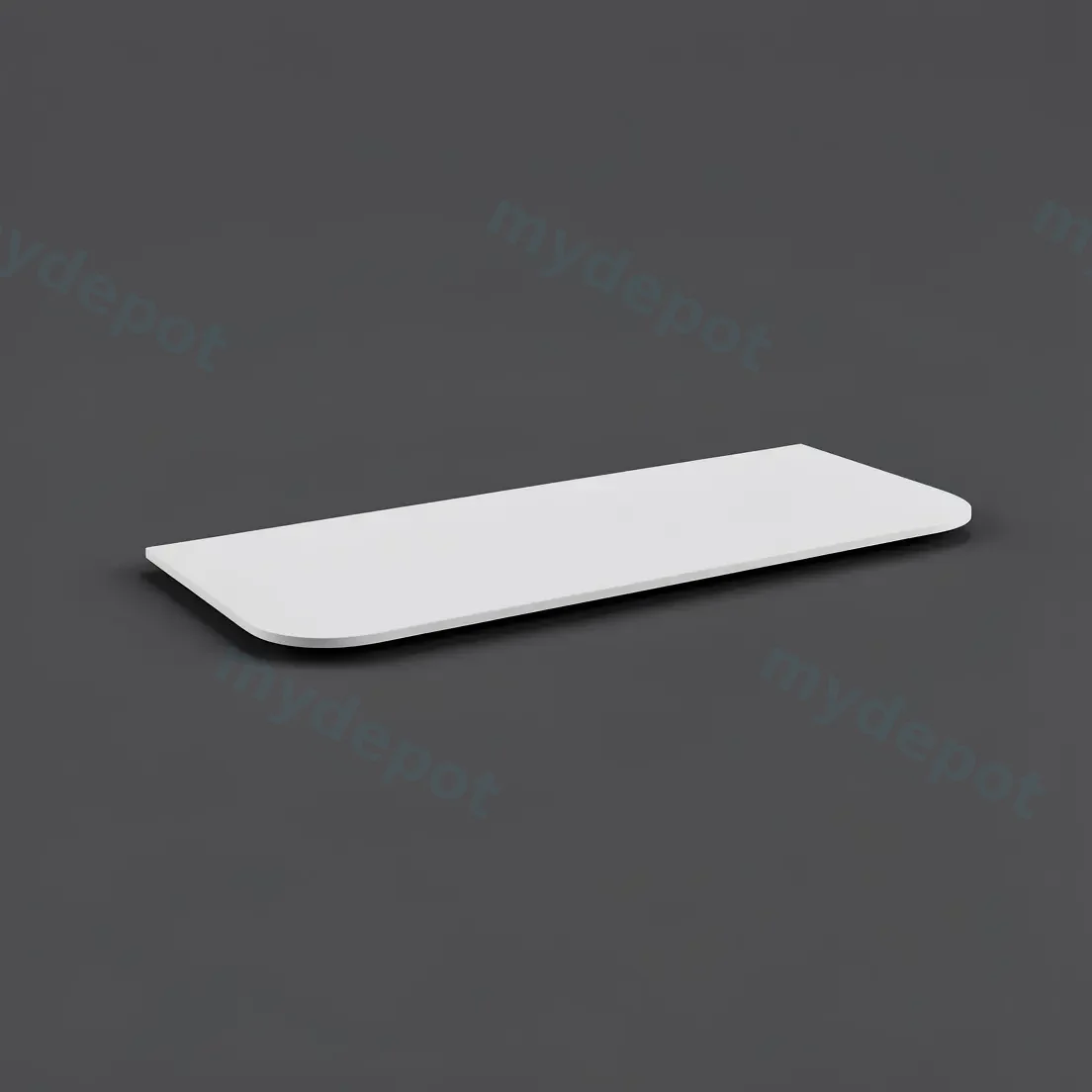 1200mm Matte White Sintered Stone Top Rounded Corner Benchtop view 4