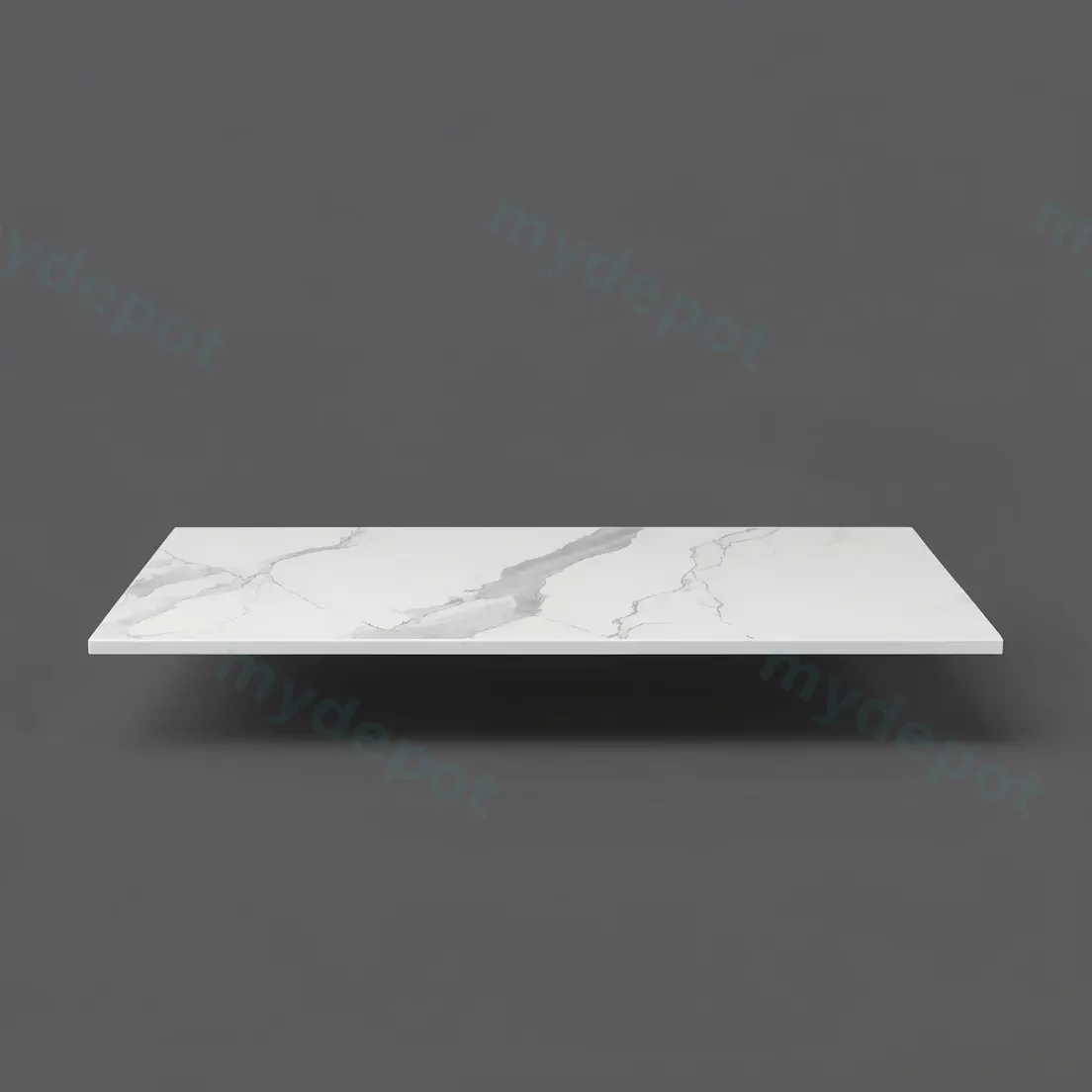 900mm White Marble Look Sintered Stone Top Matte Finish Benchtop view 2