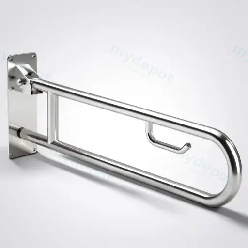 100mmWX300mmHmmBradley Australia MapS Drop Down Satin SS Grab Rail