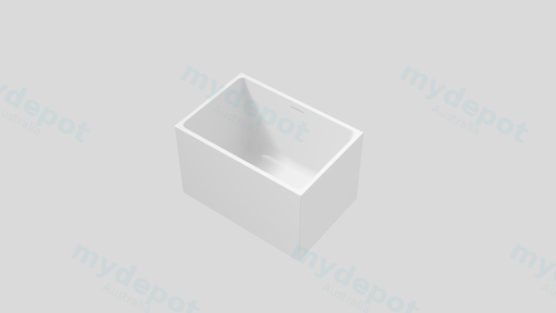 1200X680X650mm Gloss White Crete Multifit Free Standing Bath Overflow 40mm Waste+Pipe Supplied