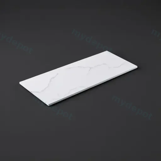 1205X465X12mm Calacatta Artic White Solid Surface Stone Top