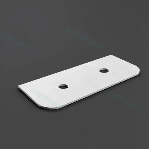 1205X505X12mm Matte White Solid Surface Plain Slab Curve Stone Top