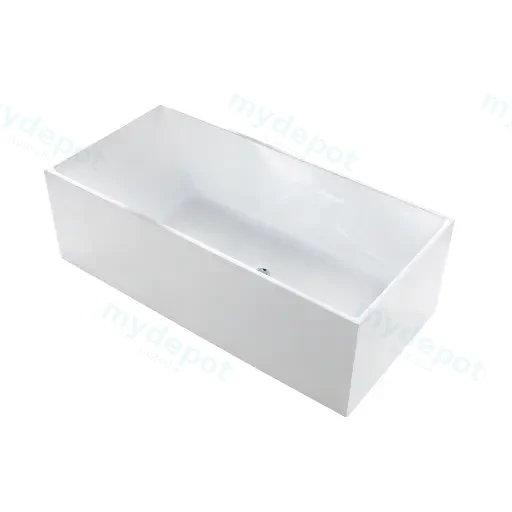 1400X700X560mm Gloss White Kliff Multifit Free Standing Bath None Overflow 40mm Waste+Pipe Supplied