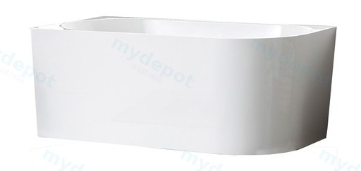 1400X750X600mm Gloss White Bingie Skirt Bath Left Coner None Overflow 40mm Waste+Pipe Supplied