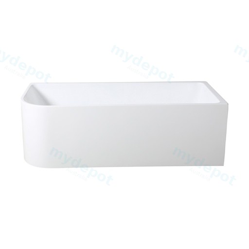 1500X730X510mm Gloss White Clayton Free Standing Bath Right Corner None Overflow 40mm Waste+Pipe Supplied