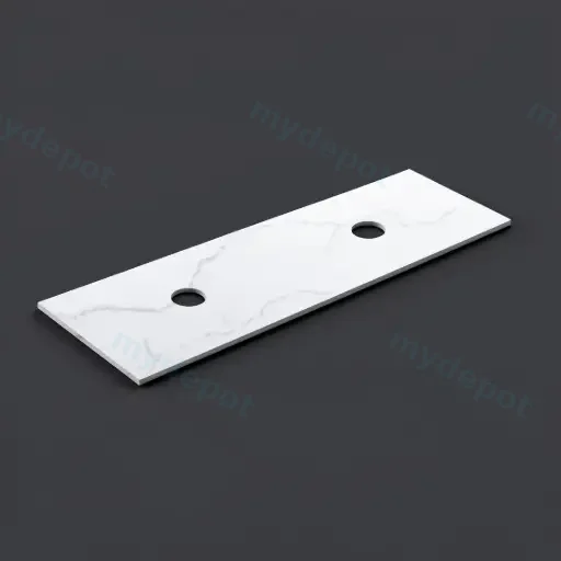 1505X465X12mm Calacatta Artic White Solid Surface Stone Top