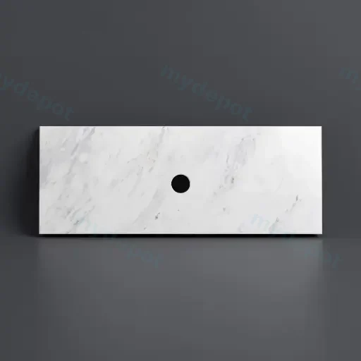 1505X465X18mm Carrara White Marble Stone Top