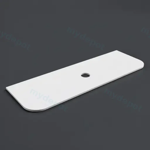1505X505X20mm Blanco White(WG034) Zero Silica Engineer Curve Stone Top