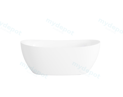 1600X750X630mm Gloss White Valla Acylic Free Standing Bathtub No Overflow,Chrome Waste And Pipe Included