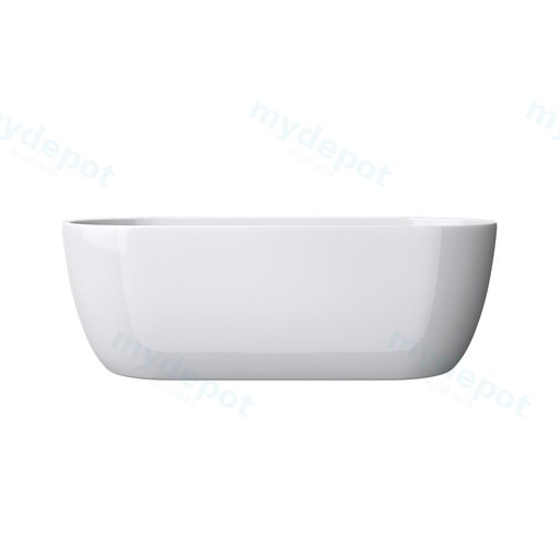 1700mm Belle Round Gloss White Acrylic Free Standing Bathtub