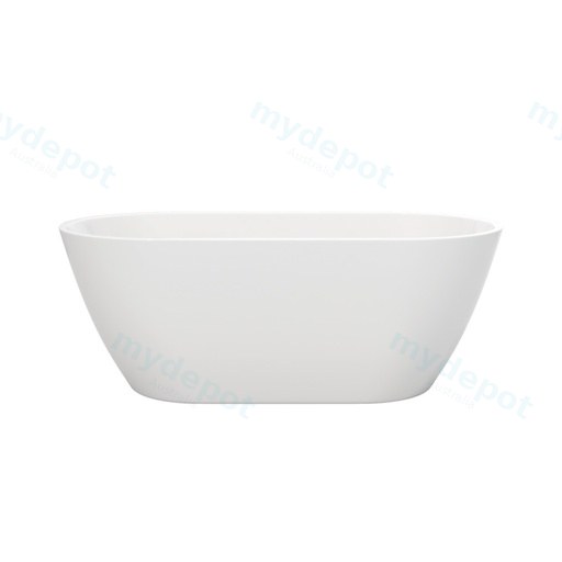 1700mm Freestanding Bathtub Gloss White Acrylic Oval Bathtub