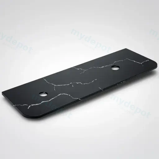 1805X505X12mm Calacatta Night Solid Surface Curve Stone Top