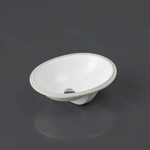 585*395*195mm Undermount Oval Basin With Mixer Hole