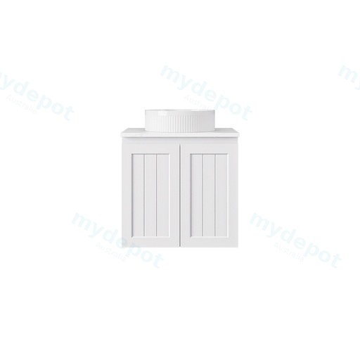 590*360*560mm Matte White Archill Federation Wall Hung Ensuite PVC Cabinet