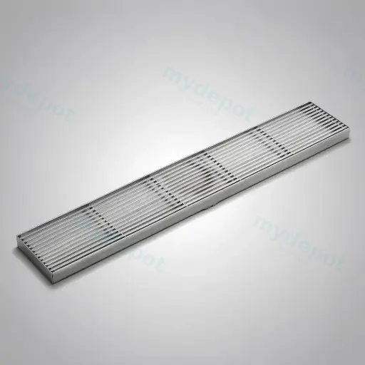 600*100*21mm Electroplated Silver Grills Drain No Outlet