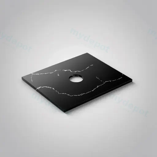 605X465X12mm Calacatta Night Solid Surface Stone Top