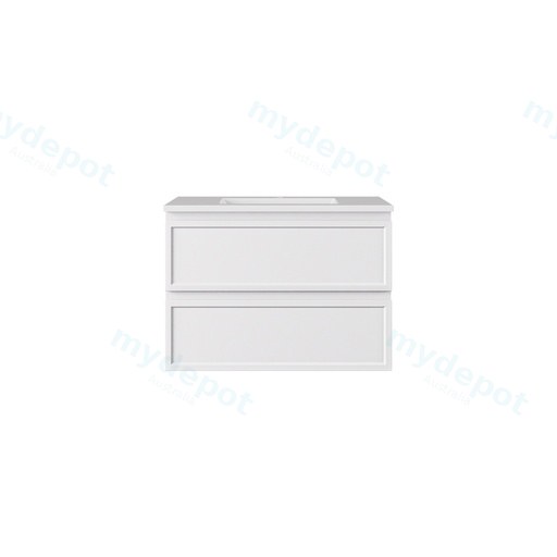 740*455*500mm Matte White New Hamilton Federation Slim Wall Hung Cabinet
