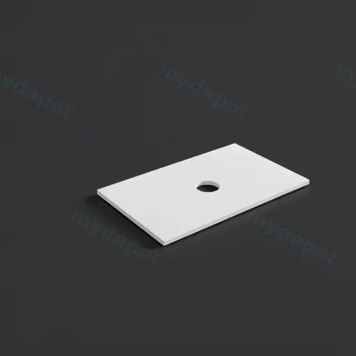 755X465X12mm Matte White Solid Surface Blanco Stone Top