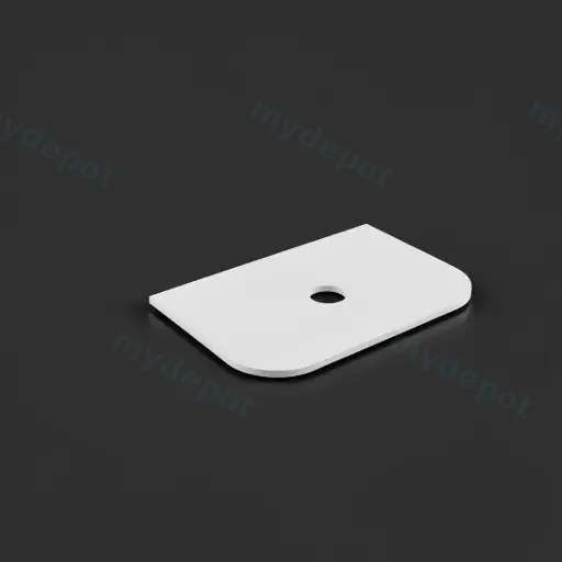 755X505X20mm Blanco White(WG034) Zero Silica Engineer Curve Stone Top