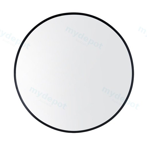 800*40mm Round Black Mirror