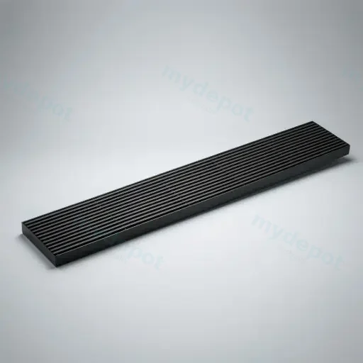 900*100*21mm Electroplated Gun metal Grills Drain Centre Outlet 80mm