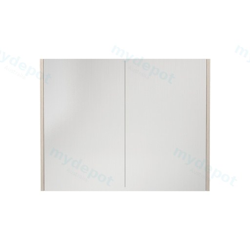 900×720×150mm Coastal Oak Camden Pencil Edge Shaving Cabinet