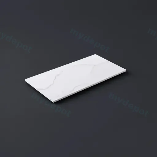 905X465X12mm Calacatta Artic White Solid Surface Stone Top