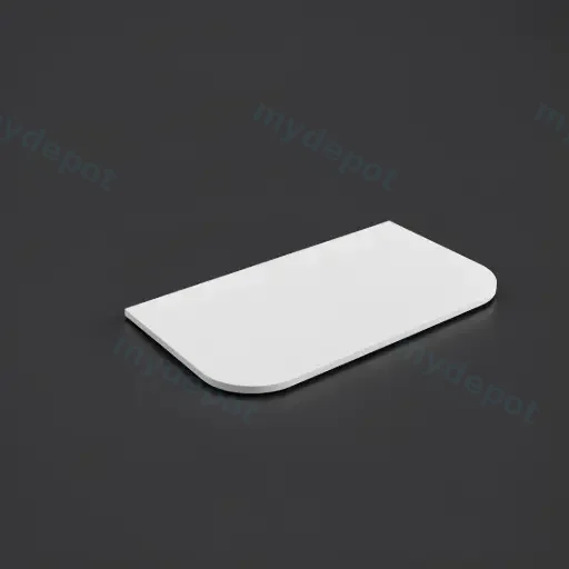 905X505X20mm Blanco White(WG034) Zero Silica Engineer Curve Stone Top Top