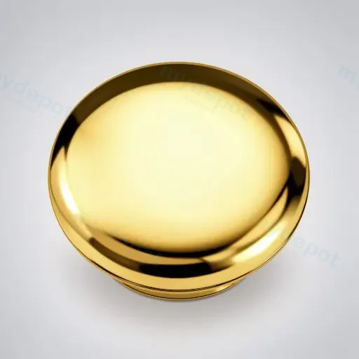 Brass Gold Ceramic Cap For Pop-Up Waste