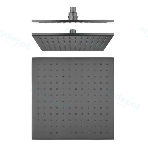 Cavallo 10″ Gun Metal Grey Soild Brass Shower Head
