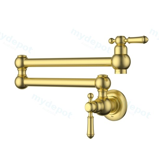 Clasico Kitchen Pot Filler Brushed Gold