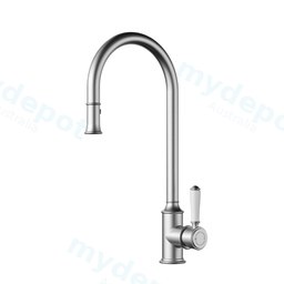 Clasico Pull-Out Sink Mixer Ceramic Handle Brushed Nickel