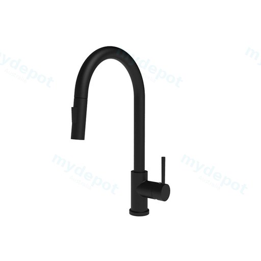 Designer Matte Black Pull Out Kitchen Mixer