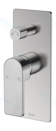 Flores Wall Mixer with Diverter(Brushed Nickel)