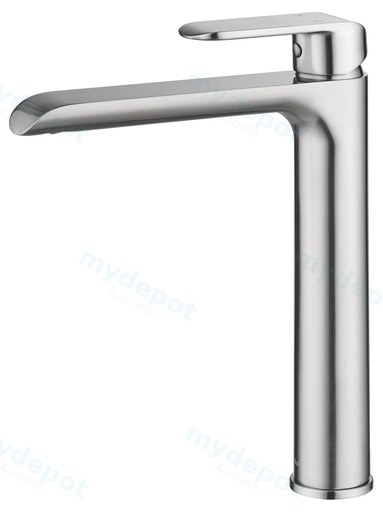 Kara Brushed Nickel Highrise Basin Mixer