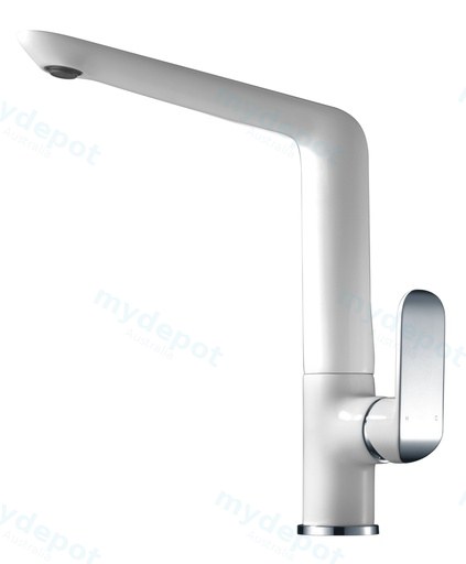 Kara Sink Mixer(Chrome & White)