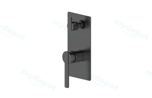Licht Matte Black Shower Divertor Mixer