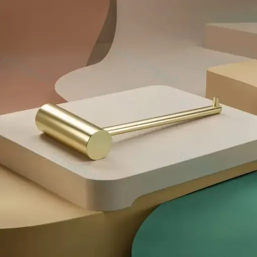 Brushed Brass Toilet Paper Holder