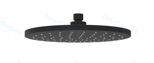 Otus Round Overhead Shower 250mm Matt Black