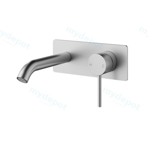 Otus Slimline SS Wall Basin Mixer Trim Kits Brushed Stainless Steel