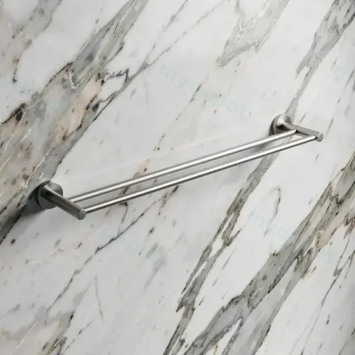 Pentro Chrome Double Towel Rail 790mm(Cuttable)