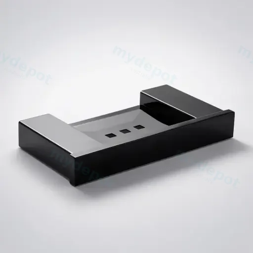 Rosa Metal Soap Holder(Matt Black)