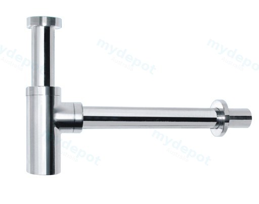 Round Chrome Bottle Trap 32mm