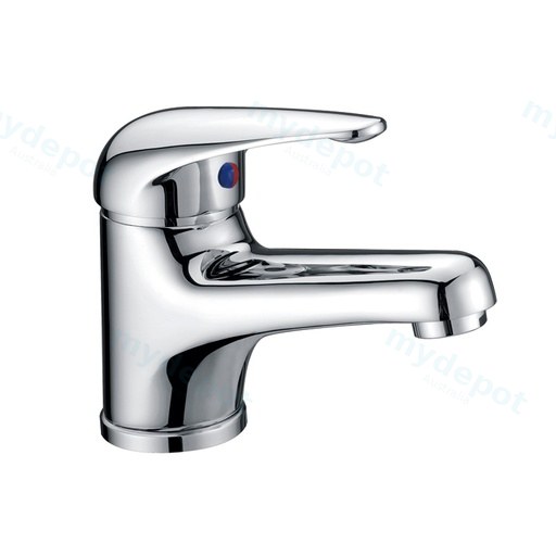 Ruby Slim Rectangle Handle Basin Mixer Lead Free Chrome