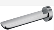 Rushy Brushed Nickel Bathtub/Basin Wall Spout