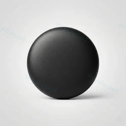 Matte Black Ceramic Cap For Pop-up Waste