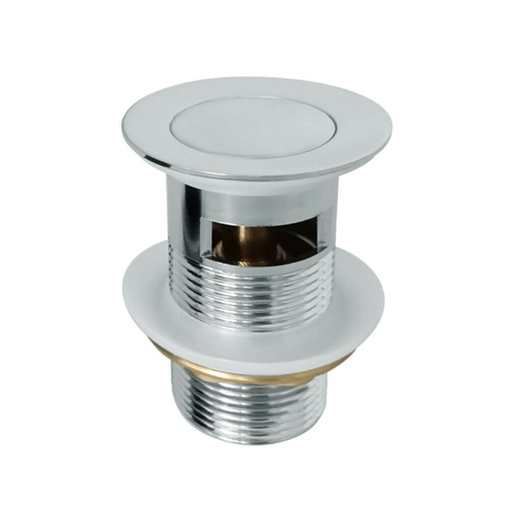 [70025/PW32C] Nana Chrome Pop Up Waste 32/40mm With Overflow Solid Brass Plug Waste