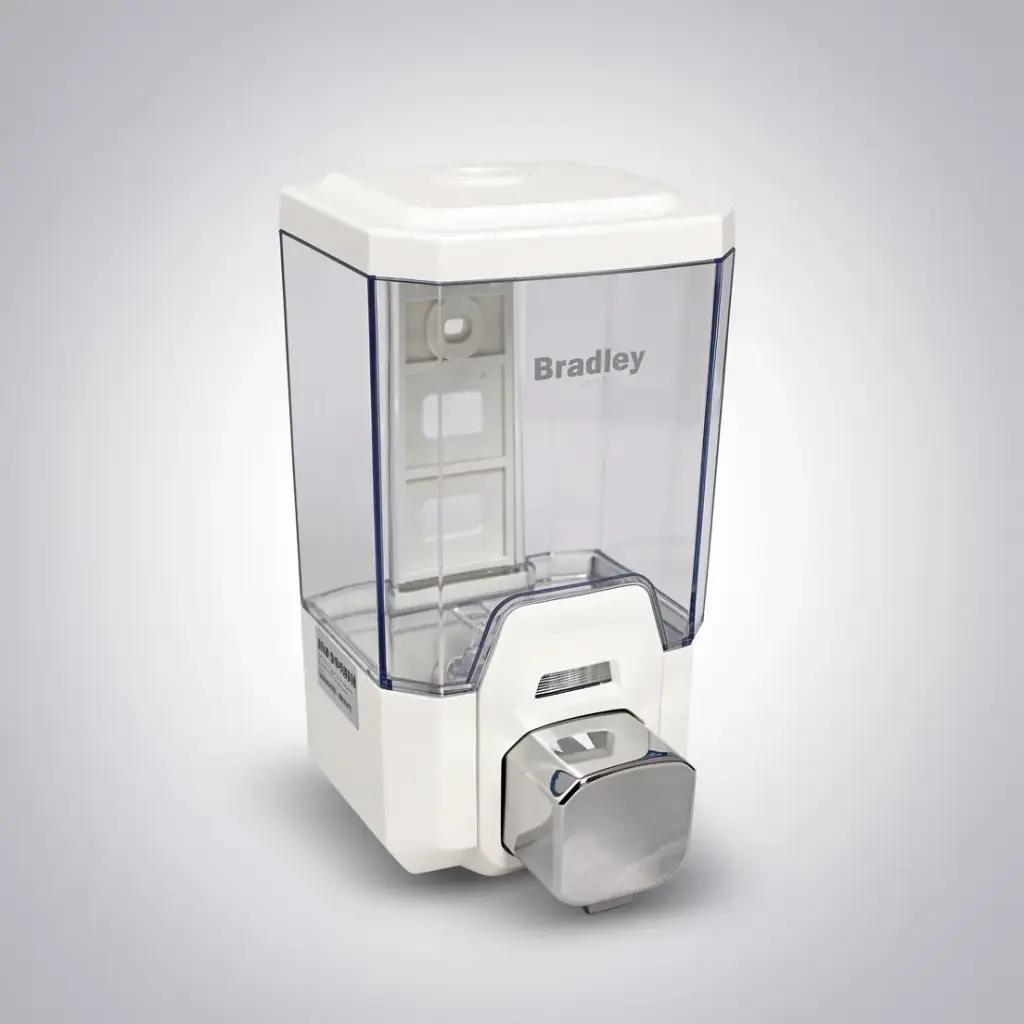 [55688] 113X200HX120mm Bradley Australia Map ABS Foam Soap White Dispenser