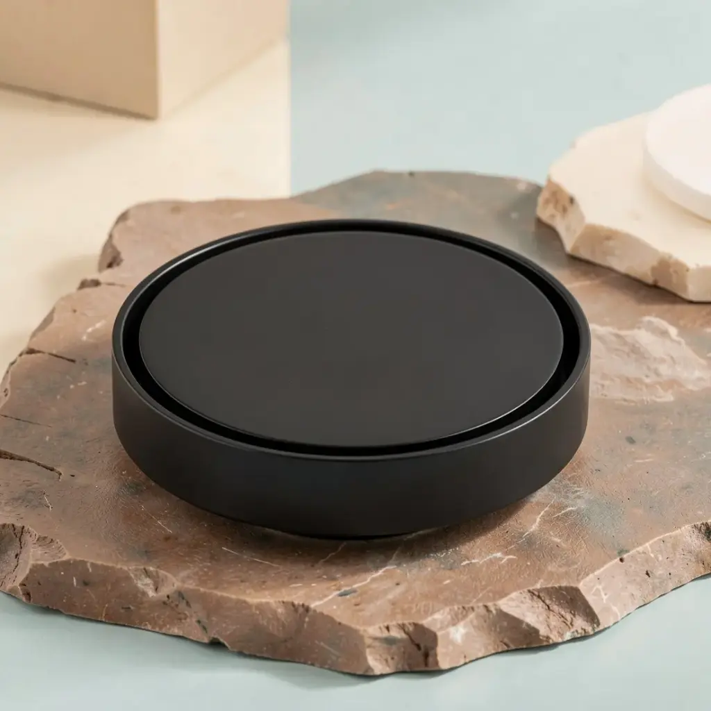 [55854] 115X115mm Black Round Tile Insert Floor Drain(88mm)