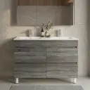 1200mm Dark Grey MDF 4 Drawers Freestanding Bathroom Vanity Cabinet Only